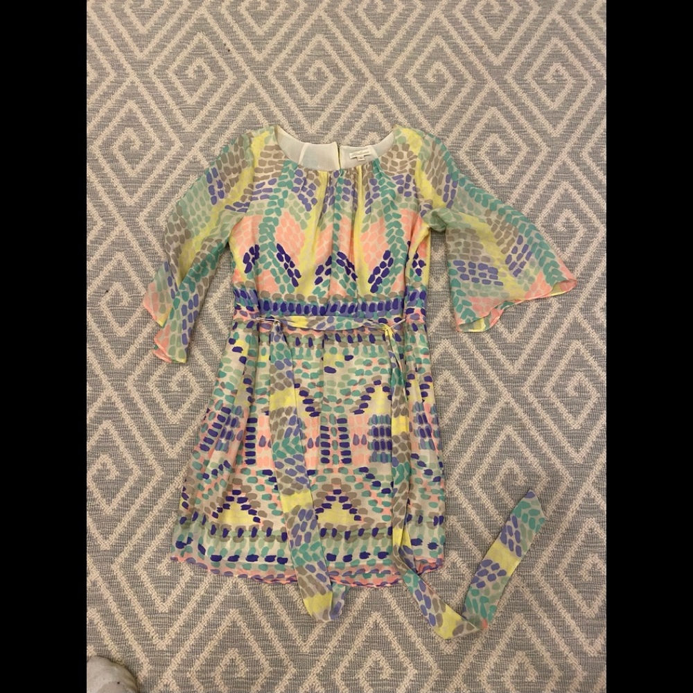 Shoshanna Long Sleeve Mini Dress